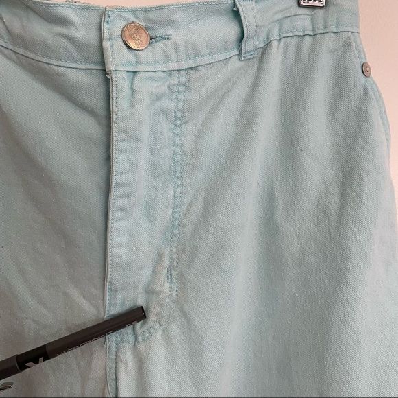 Vintage | 1980s Sky Blue Rainbow Pants - Picture 14 of 16